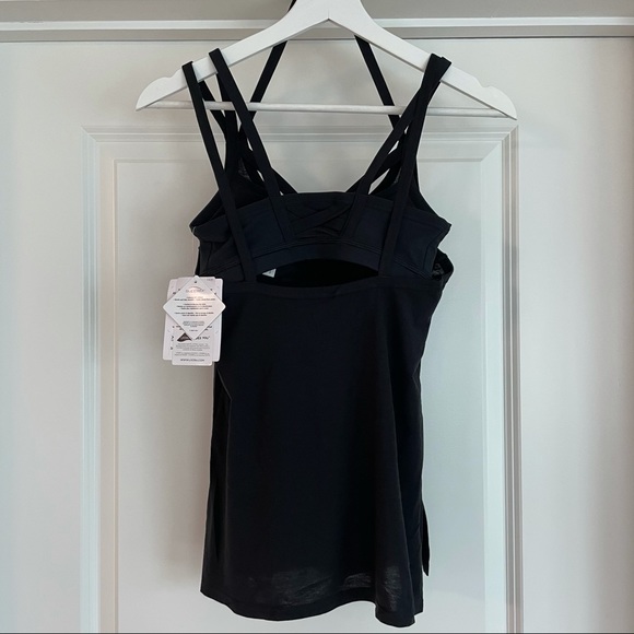 Athleta Athleisure Drishti Tank Top Built in Sports Bra Black Size XXS - Picture 4 of 11